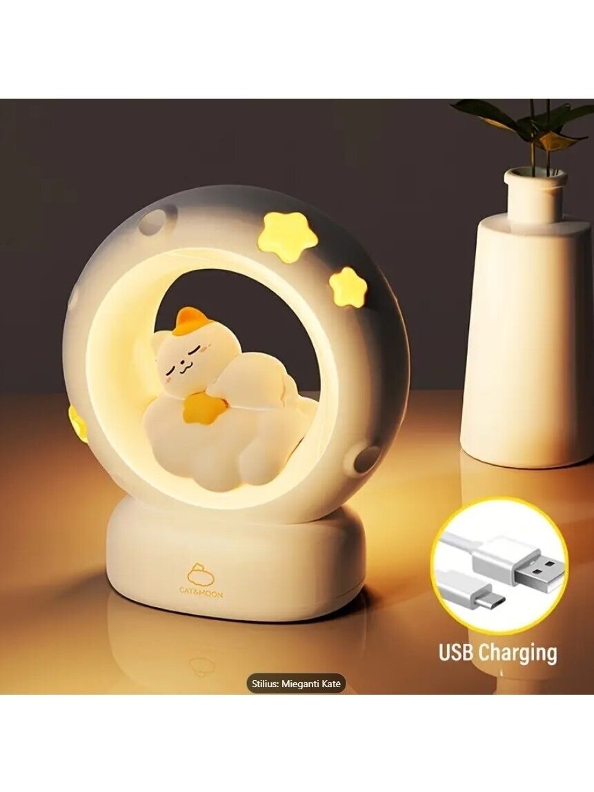 1 pc Sleeping Cat Night Light 1