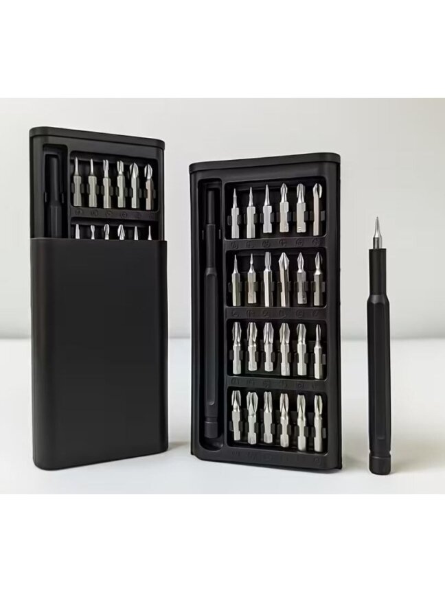 25-in-1 mini screwdriver set for small electronics and precision repair work.