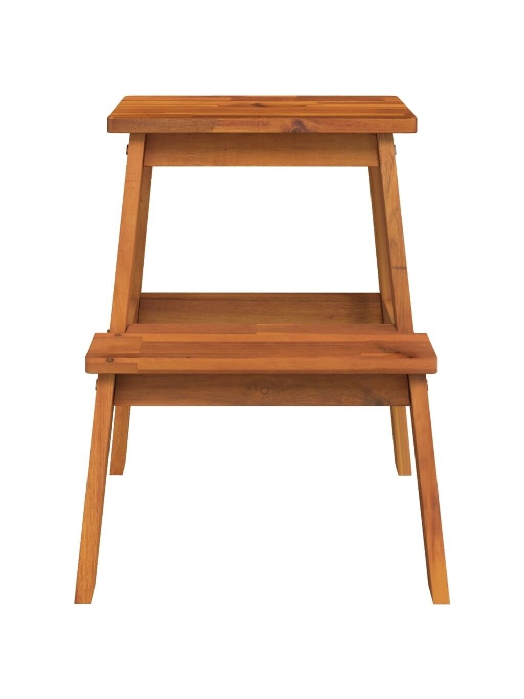 2-step stool, 40×38×50 cm, solid acacia wood 2