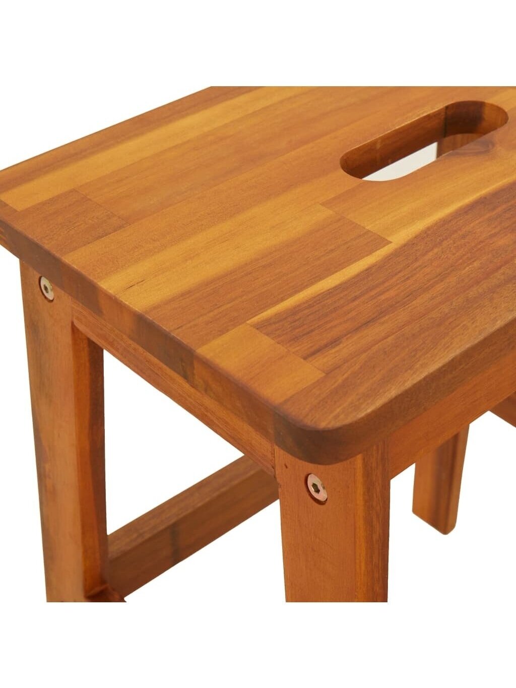 2-step stool, 40×38×50 cm, solid acacia wood 5