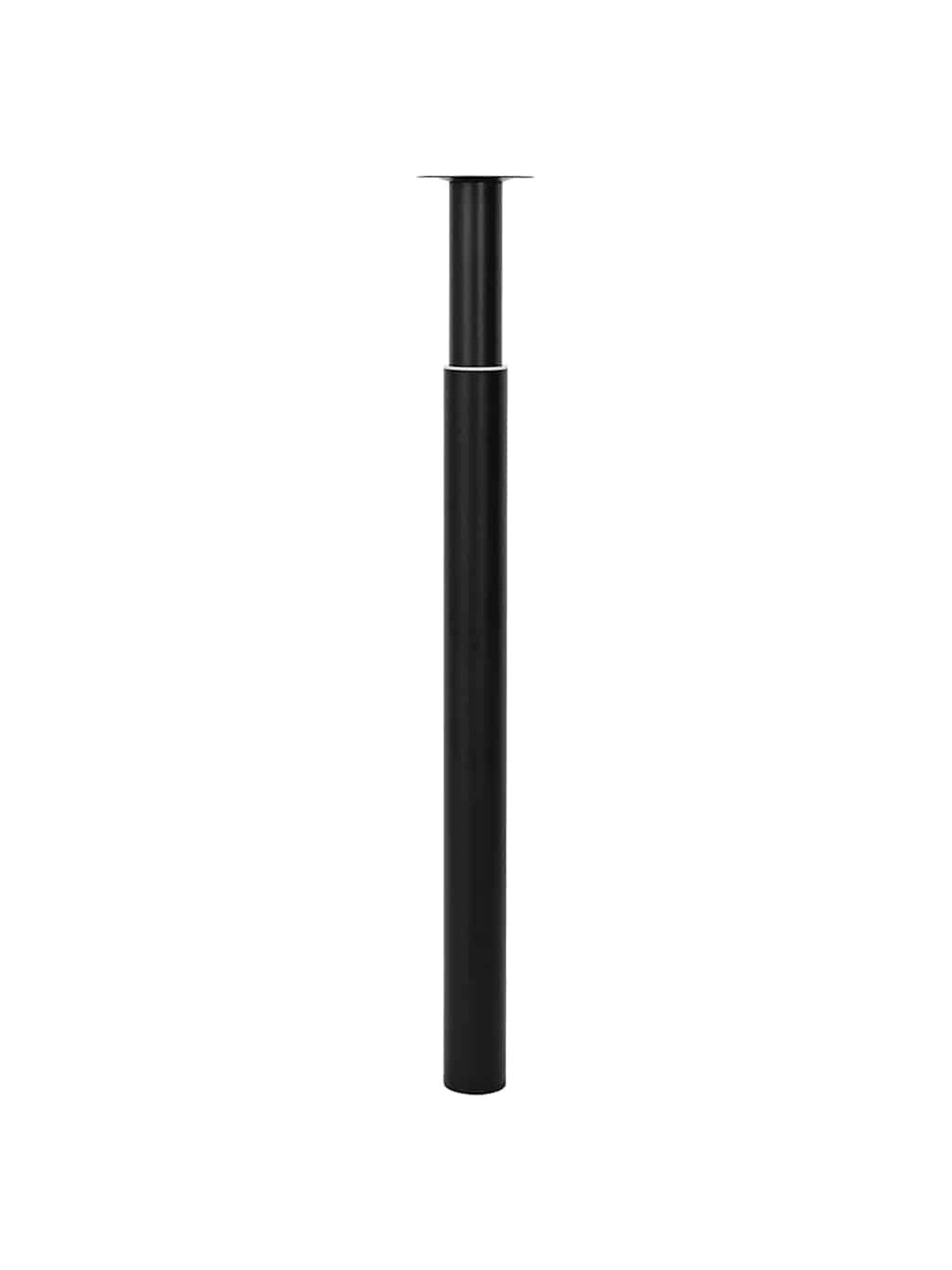 2 Telescopic Table Legs, Black, 710–1,100 mm 2