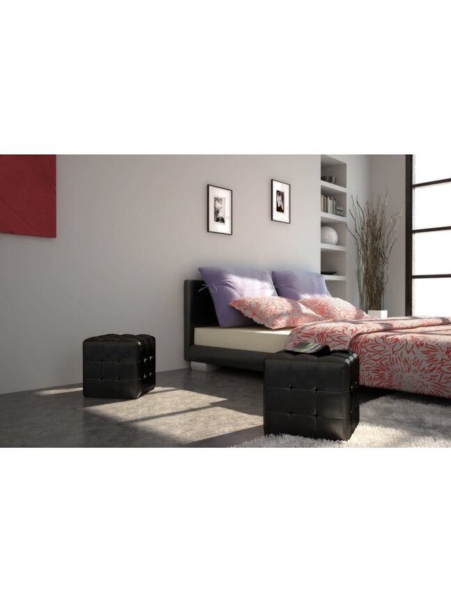 2 Cube-Shaped Stools