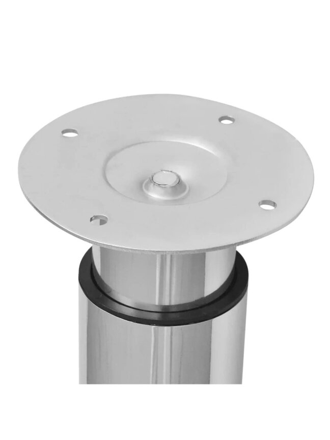 2 Telescopic Table Legs, Chrome, 710–1100 mm 4