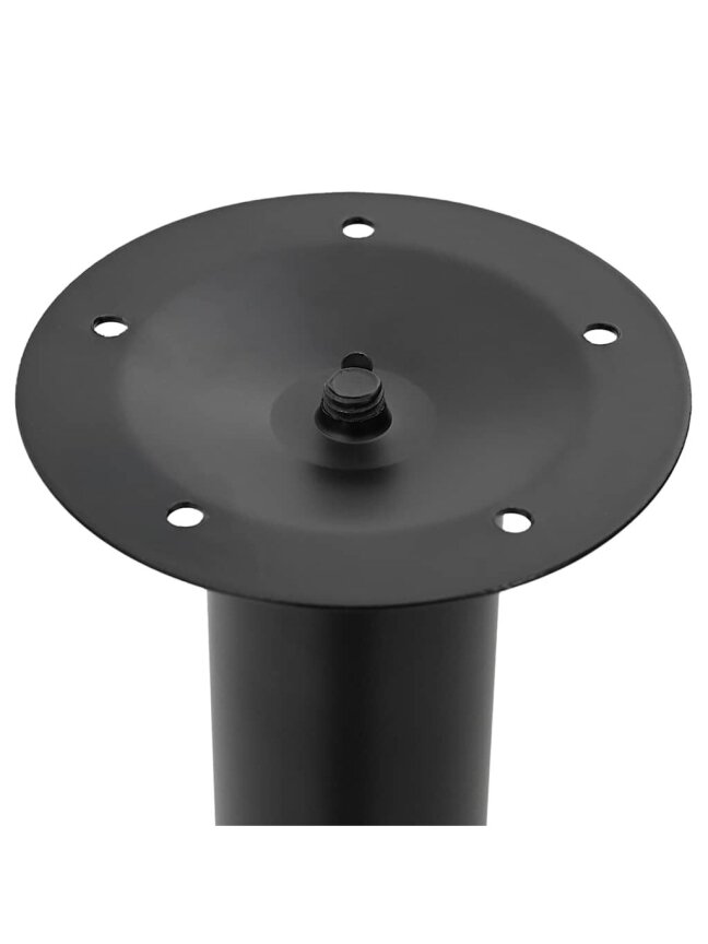 2 Telescopic Table Legs, Black, 710–1,100 mm 1
