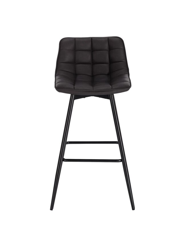 2 pcs bar stools, artificial leather, anthracite color 3