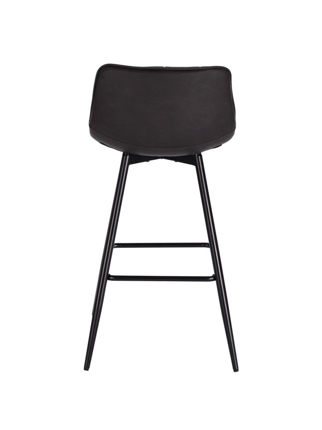 2 pcs bar stools, artificial leather, anthracite color 4