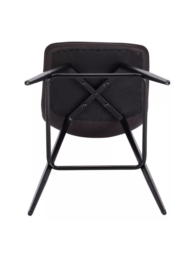 2 pcs bar stools, artificial leather, anthracite color 5