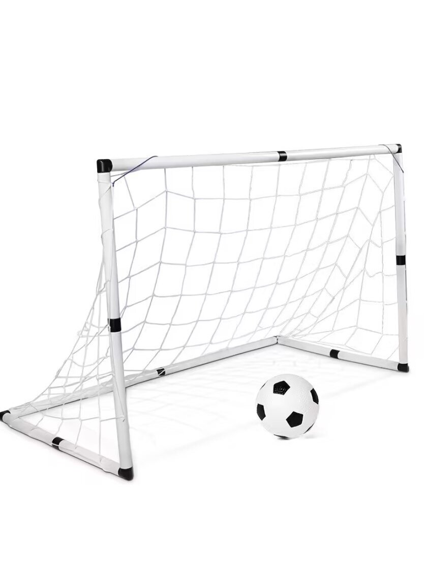 2 tk 92 cm kaasaskantavad jalgpalliväravad võrguga (sise- ja välitreeninguteks).