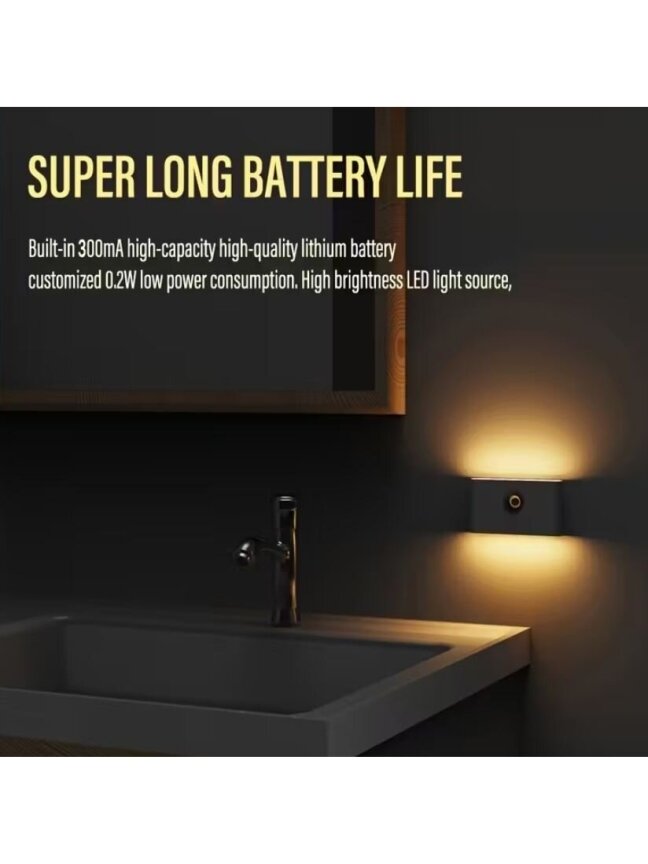 4 LED öölampide komplekt liikumisanduriga 4