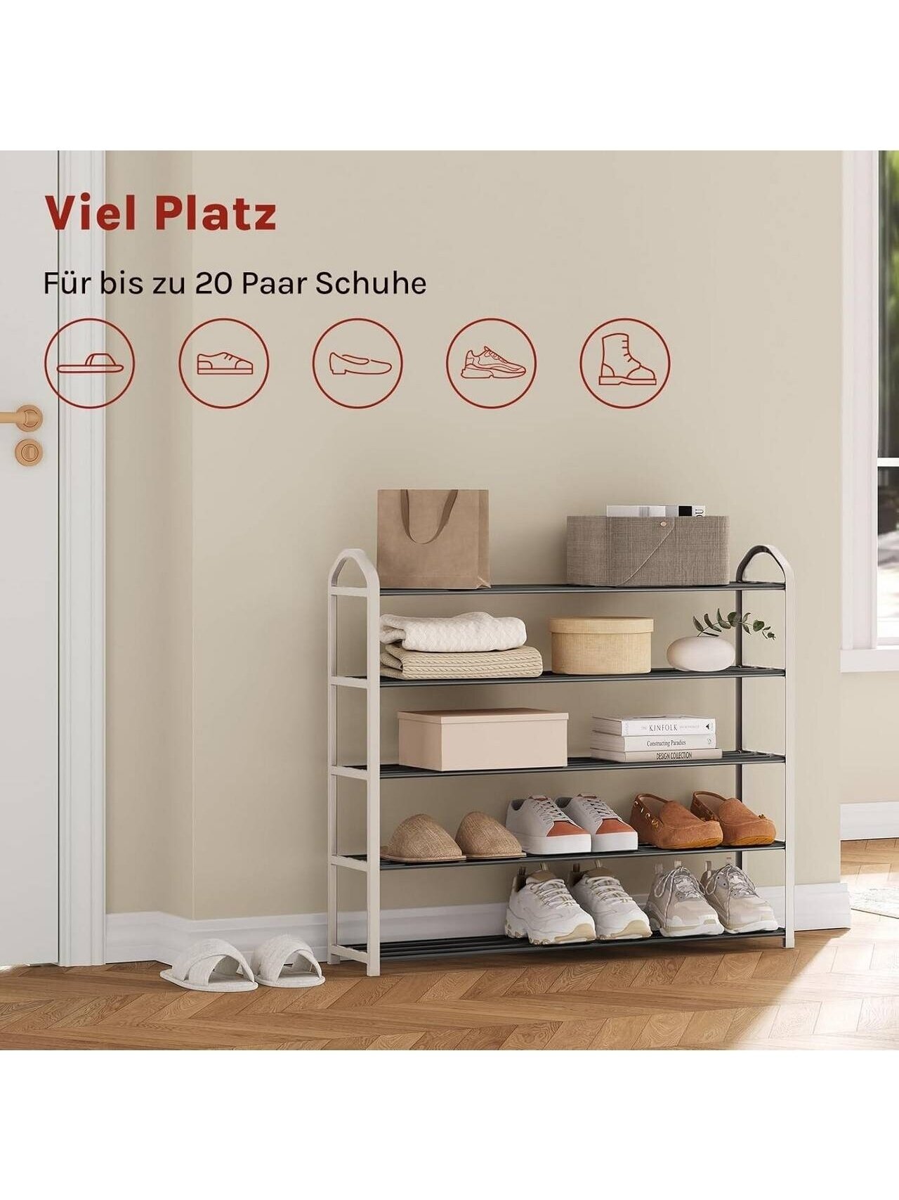 5-Tier Shoe Rack 4