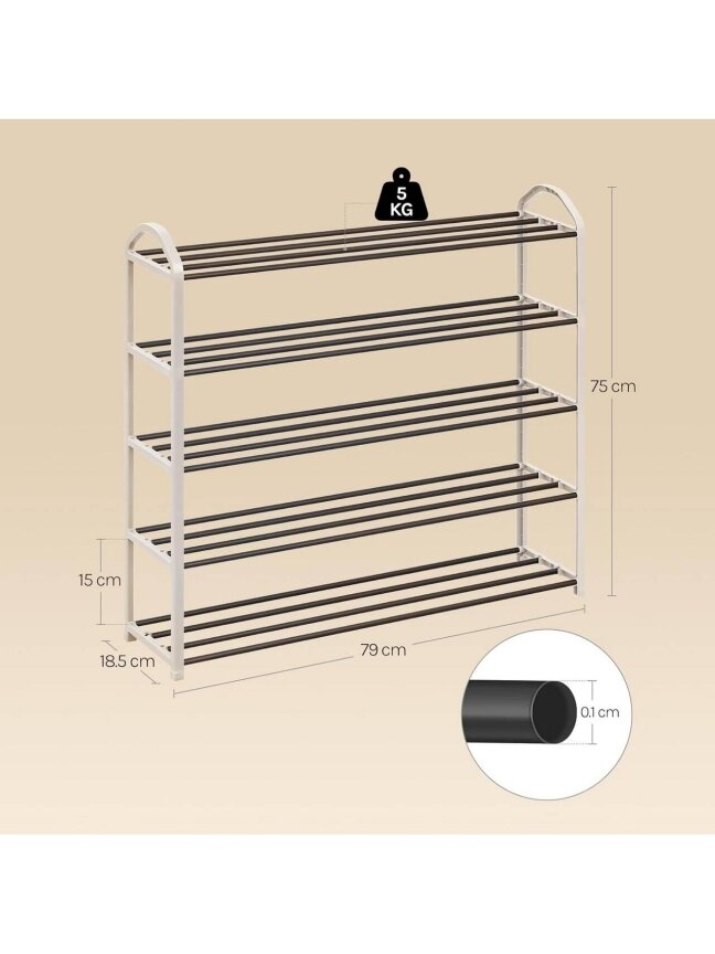 5-Tier Shoe Rack 2