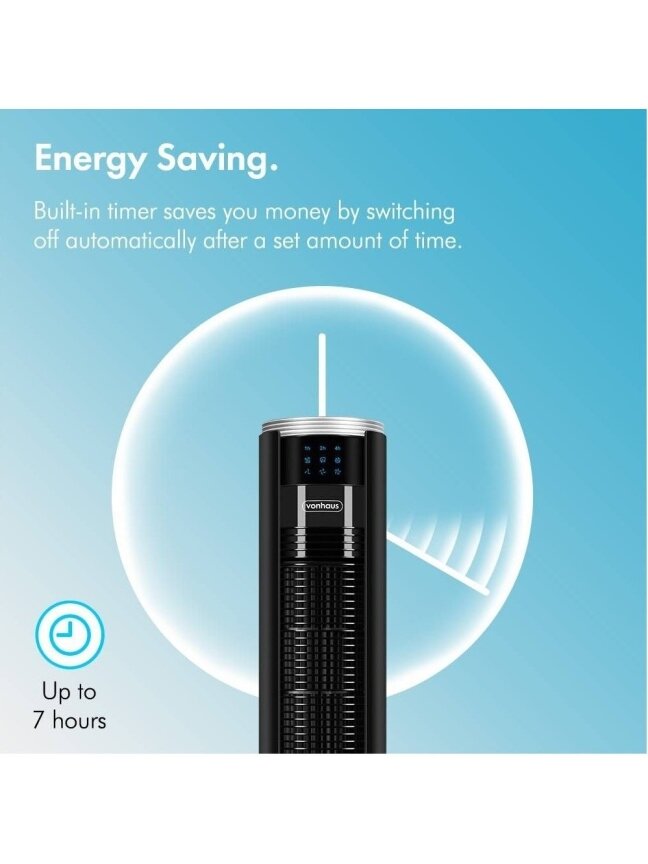 89 cm Tower Fan – Black 2