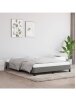 Bed Frame Without Mattress, Dark Grey, 140x200 cm, Fabric