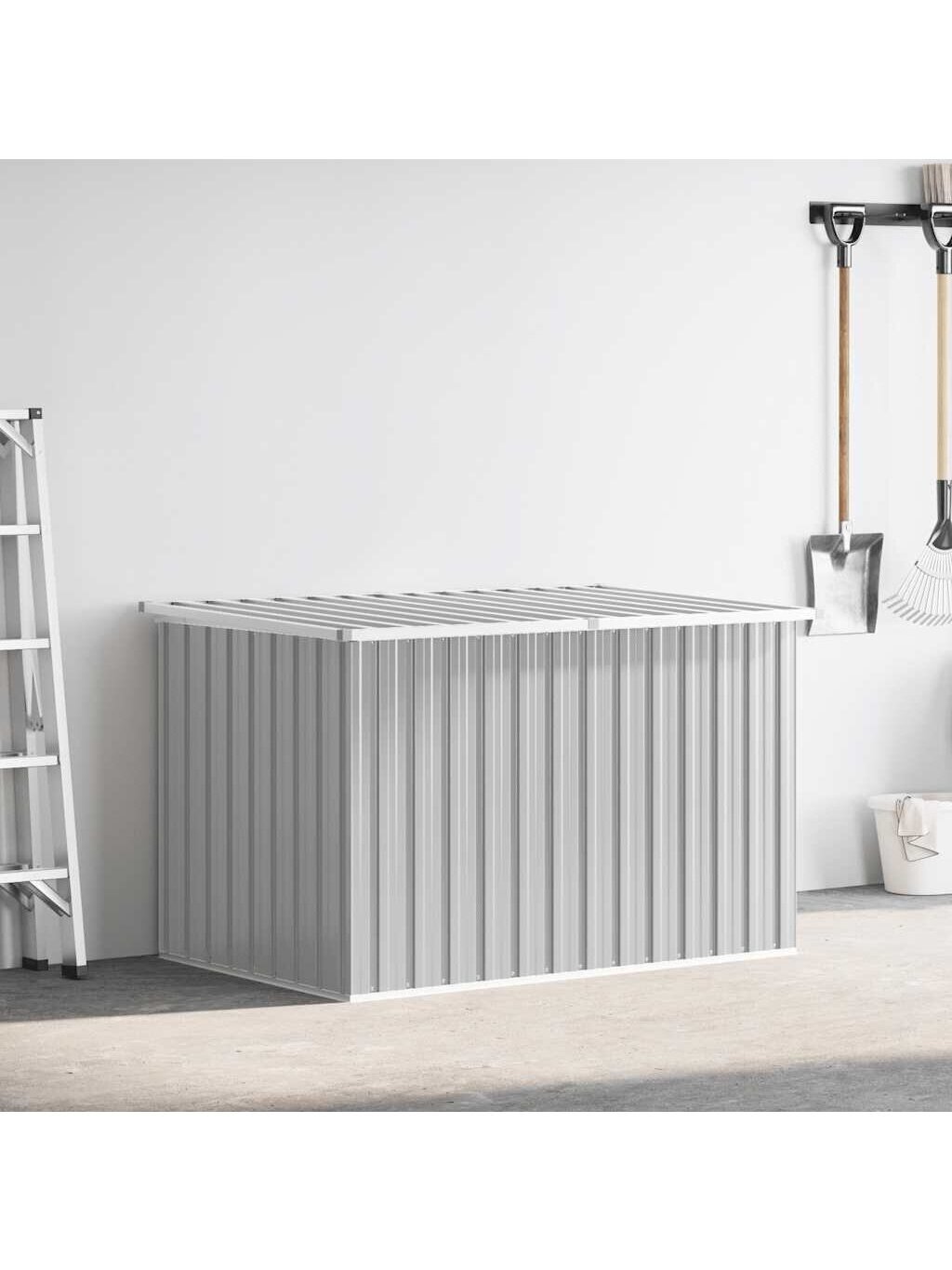 Garden storage box, grey color, 171×99×93 cm 2