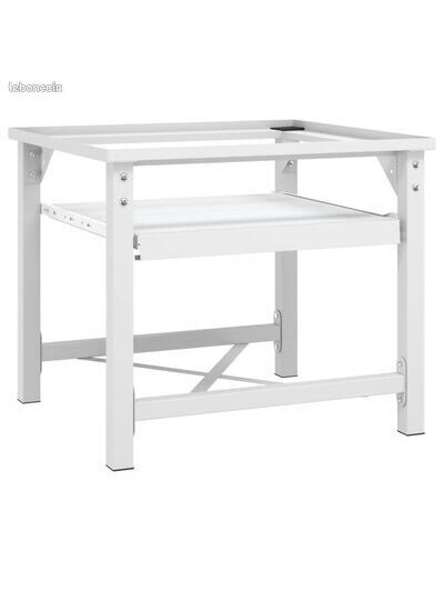 Washing machine stand with shelf