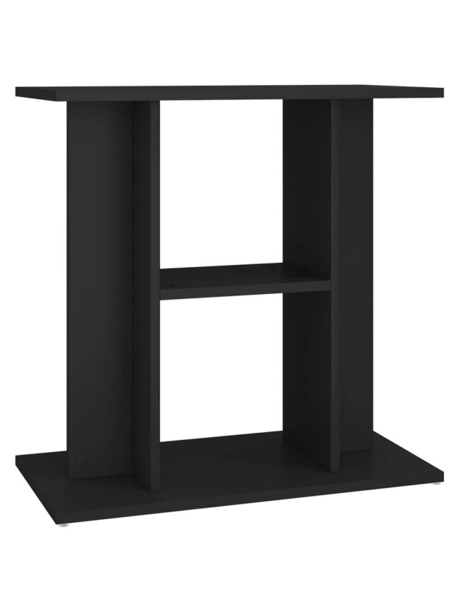 Aquarium Stand, Black, 60x30x60 cm, Treated Wood 1 Aquarium Stand, Black, 60x30x60 cm, Treated Wood 1