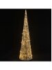 Akrila LED dekorācija – piramīda, auksti balta, 90 cm
