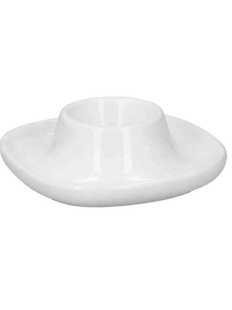 "Alpina" Egg Holder, White Ceramic