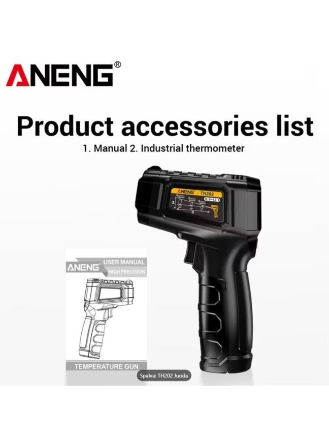 ANENG TH202 Non-Contact Thermometer – Hygrometer with LCD Display