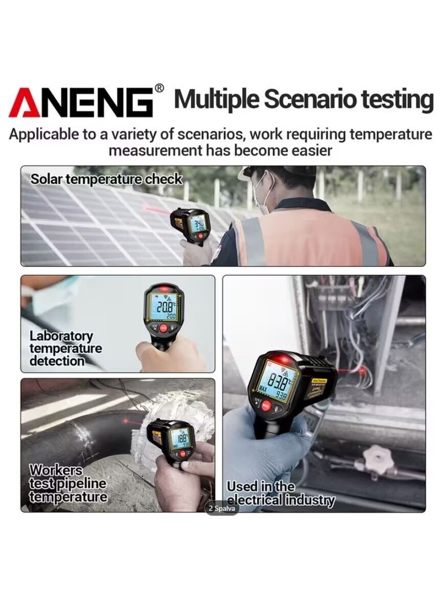 ANENG TH202 Non-Contact Thermometer – Hygrometer with LCD Display 4