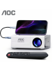 AOC Mini portable HD projector with Full HD support and remote control.