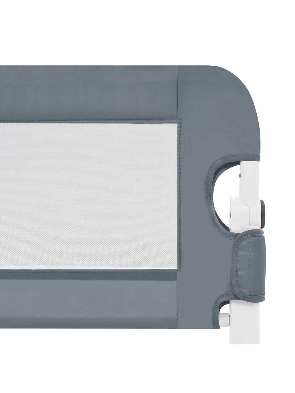 Bed Safety Rail for Kids, Grey, 150x42cm, Polyester 4