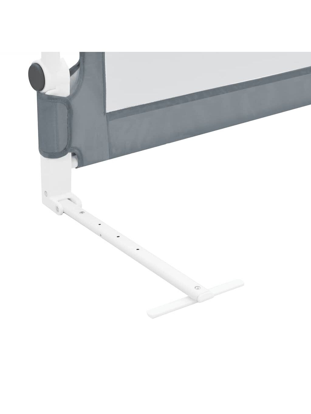 Bed Safety Rail for Kids, Grey, 150x42cm, Polyester 5