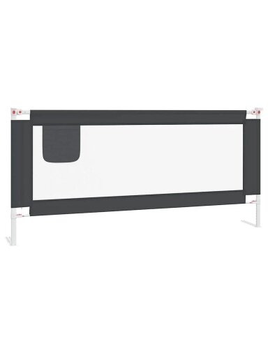 Защитный бортик для детской кровати, серый, 200x25 см, ткань Защитный бортик для детской кровати, серый, 200x25 см, ткань