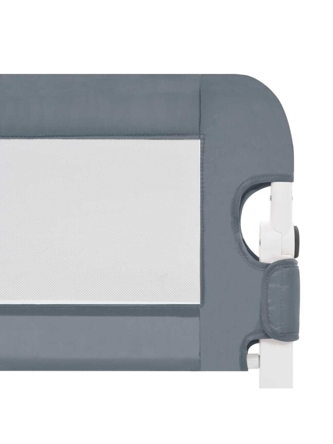 Bed Safety Rail for Kids, Grey, 150x42cm, Polyester 4