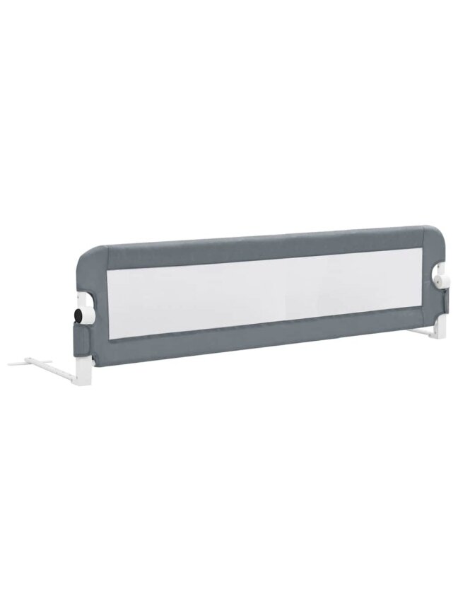 Bed Safety Rail for Kids, Grey, 150x42cm, Polyester 1
