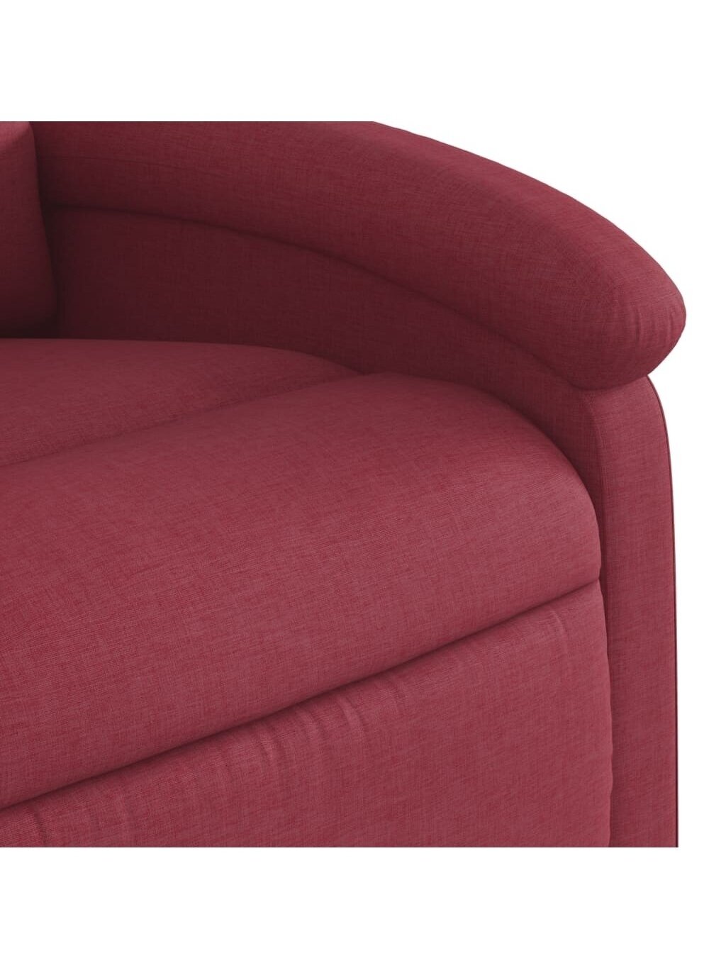Reclining armchair, wine red color, fabric 7 Reclining armchair, wine red color, fabric 7