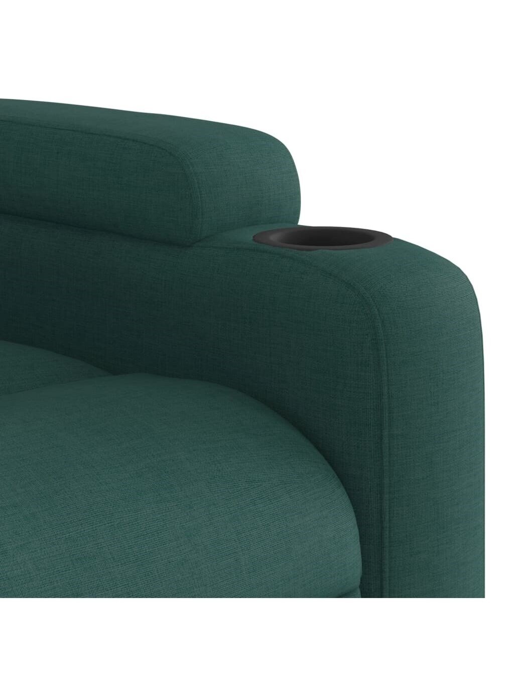 Reclining armchair, dark green color, fabric 7 Reclining armchair, dark green color, fabric 7