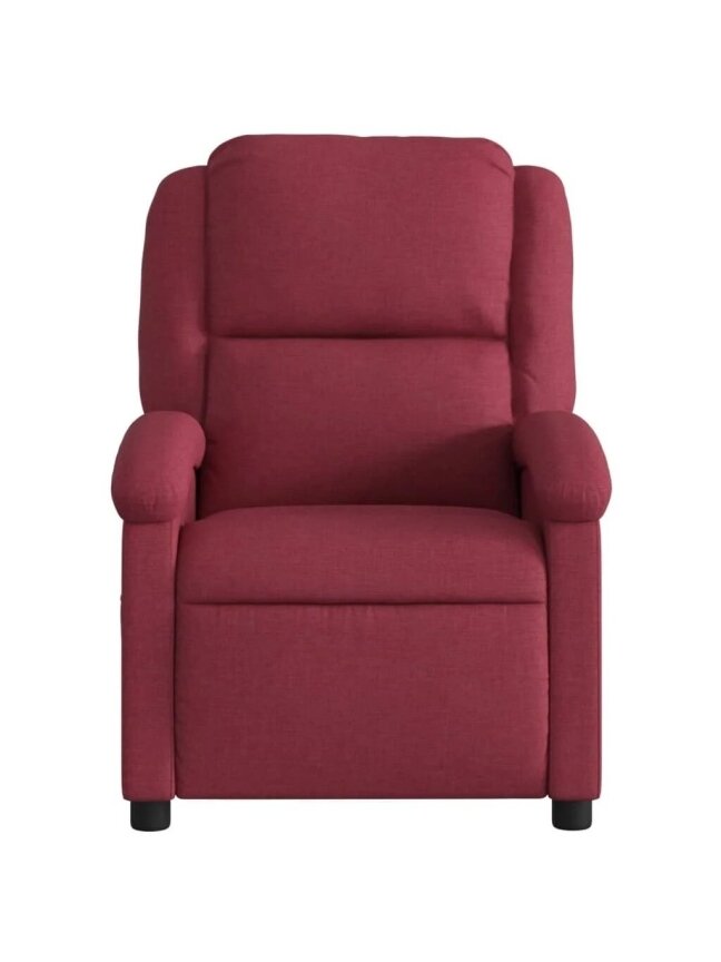 Reclining armchair, wine red color, fabric 2 Reclining armchair, wine red color, fabric 2