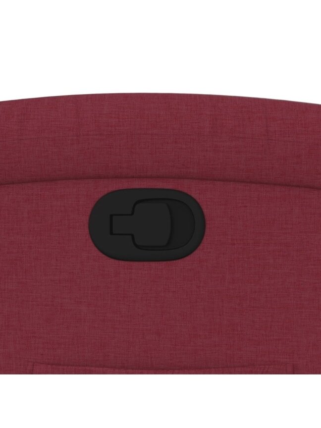 Reclining armchair, wine red color, fabric 8 Reclining armchair, wine red color, fabric 8