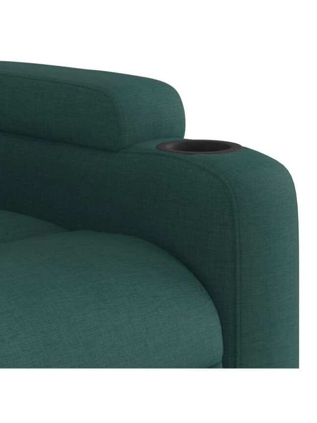 Reclining armchair, dark green color, fabric 7 Reclining armchair, dark green color, fabric 7