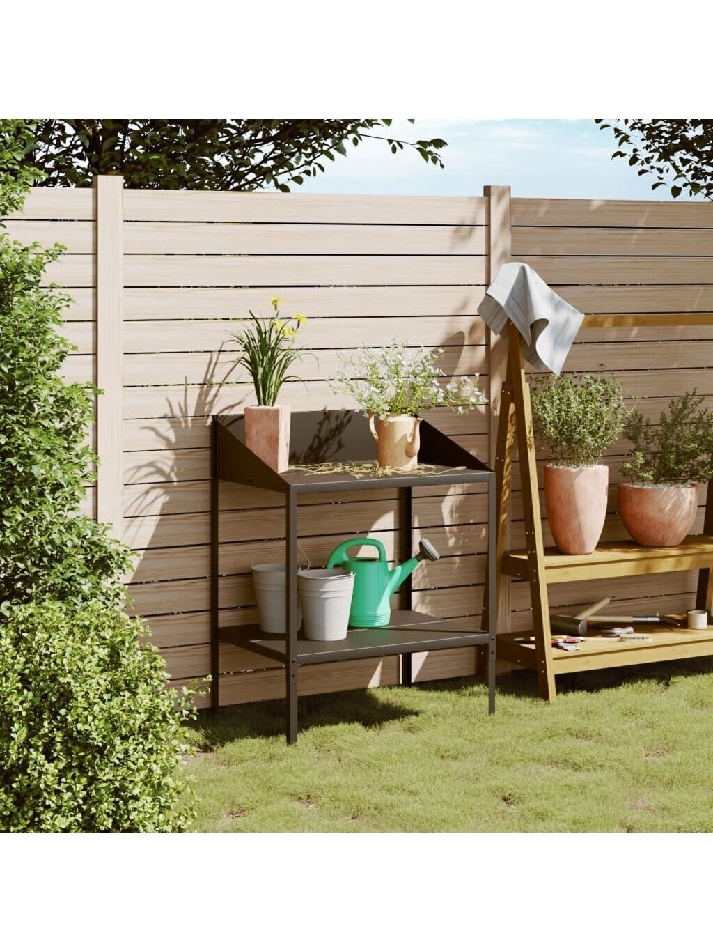 Taimede alus, antratsiit, 75,5 × 54,5 × 100 cm, teras