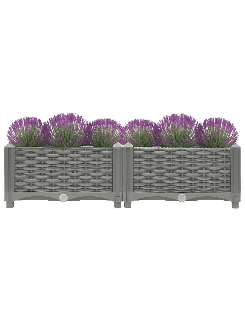 High planter box, 80 × 40 × 23 cm, polypropylene 1