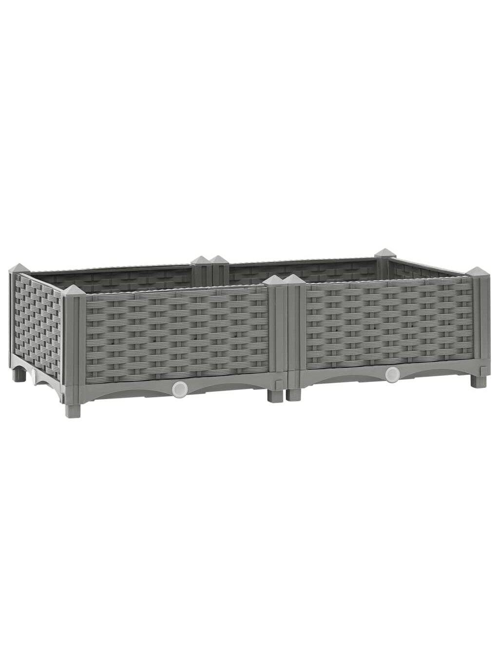 High planter box, 80 × 40 × 23 cm, polypropylene 2