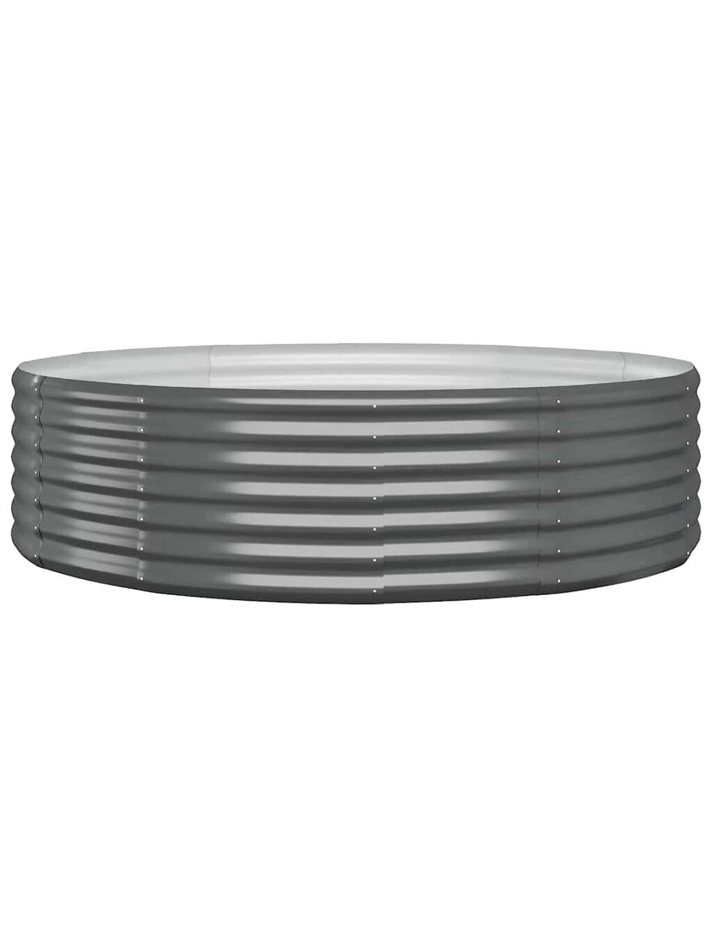 Tall Garden Bed, Anthracite, 140x140x36 cm, Galvanized Steel 1 Tall Garden Bed, Anthracite, 140x140x36 cm, Galvanized Steel 1