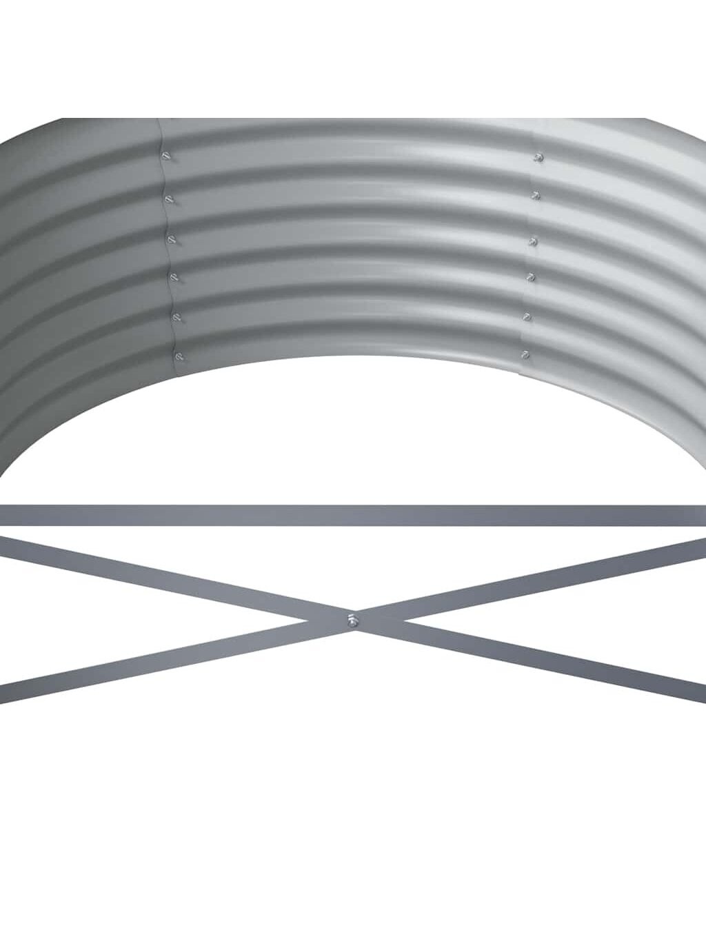 Kõrge peenrakast, antratsiithall, 229 × 80 × 36 cm, tsingitud teras. 4