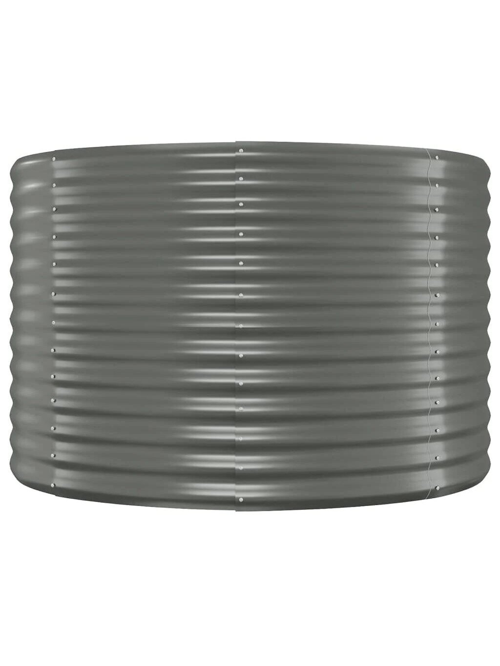 Tall garden bed, grey, 249x100x68 cm, galvanized steel 2