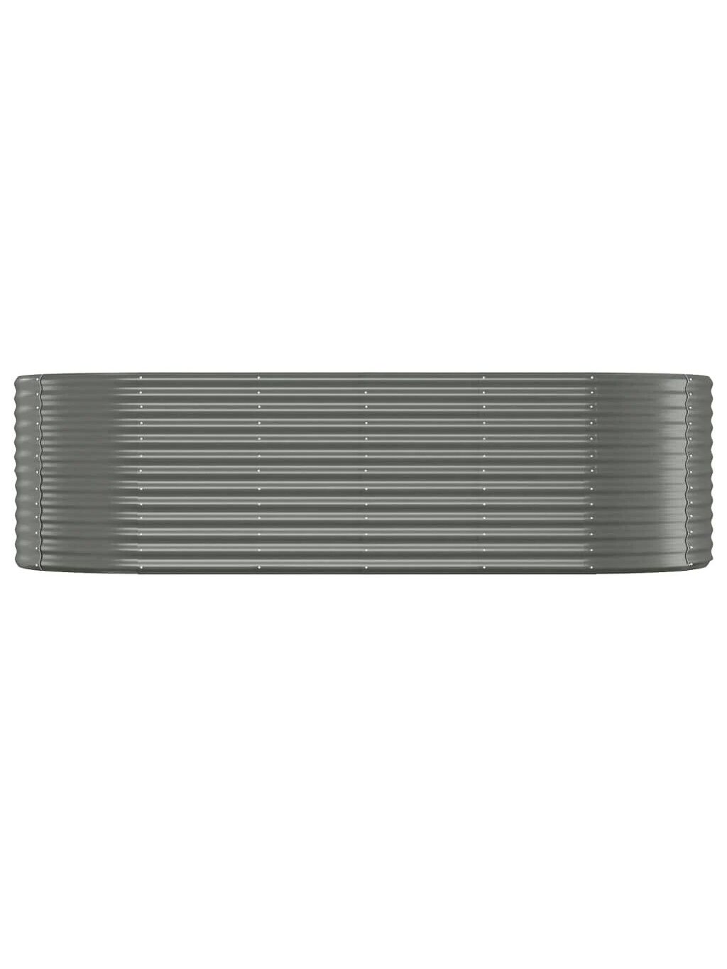 Tall garden bed, grey, 249x100x68 cm, galvanized steel 3