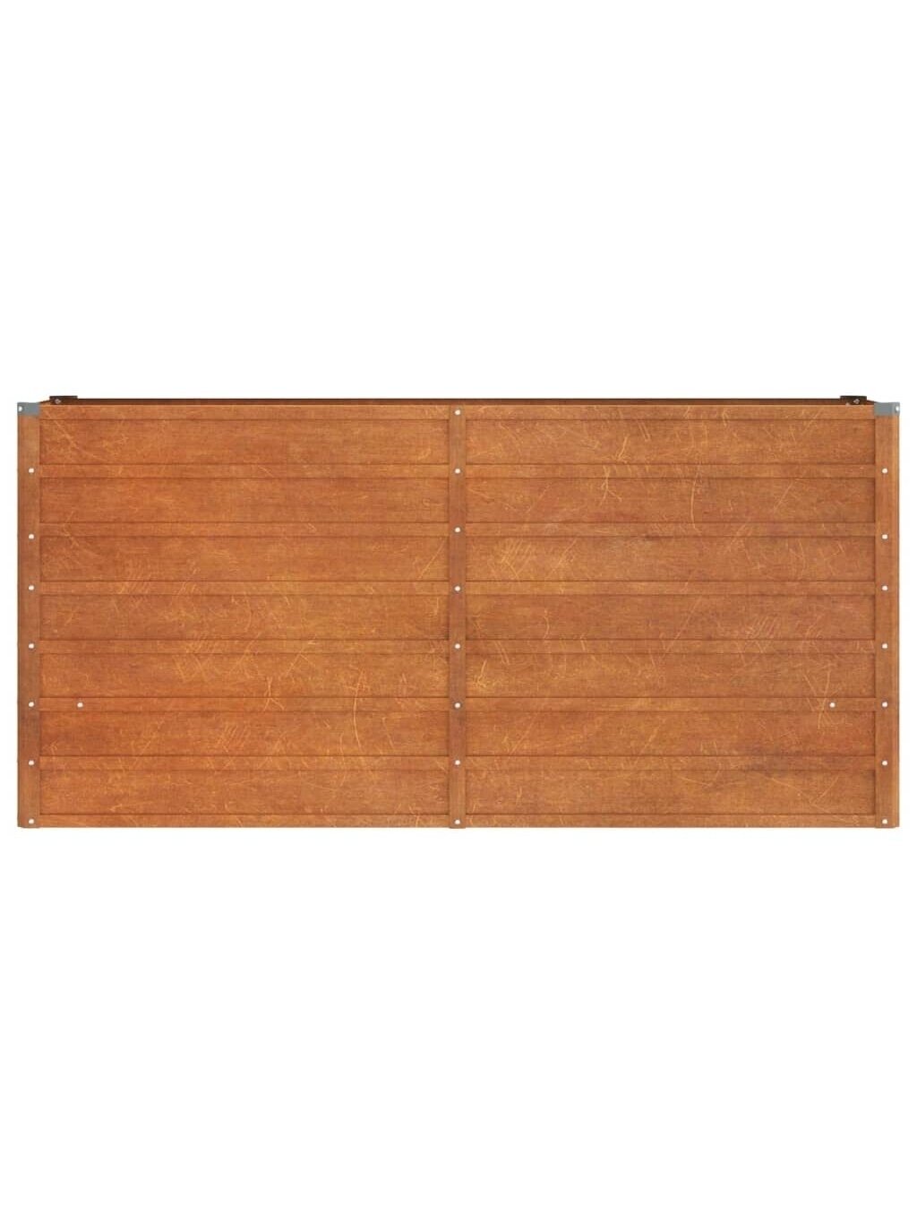Kõrge aiapeenar, roostetav, 160x40x77 cm, Corten teras 3