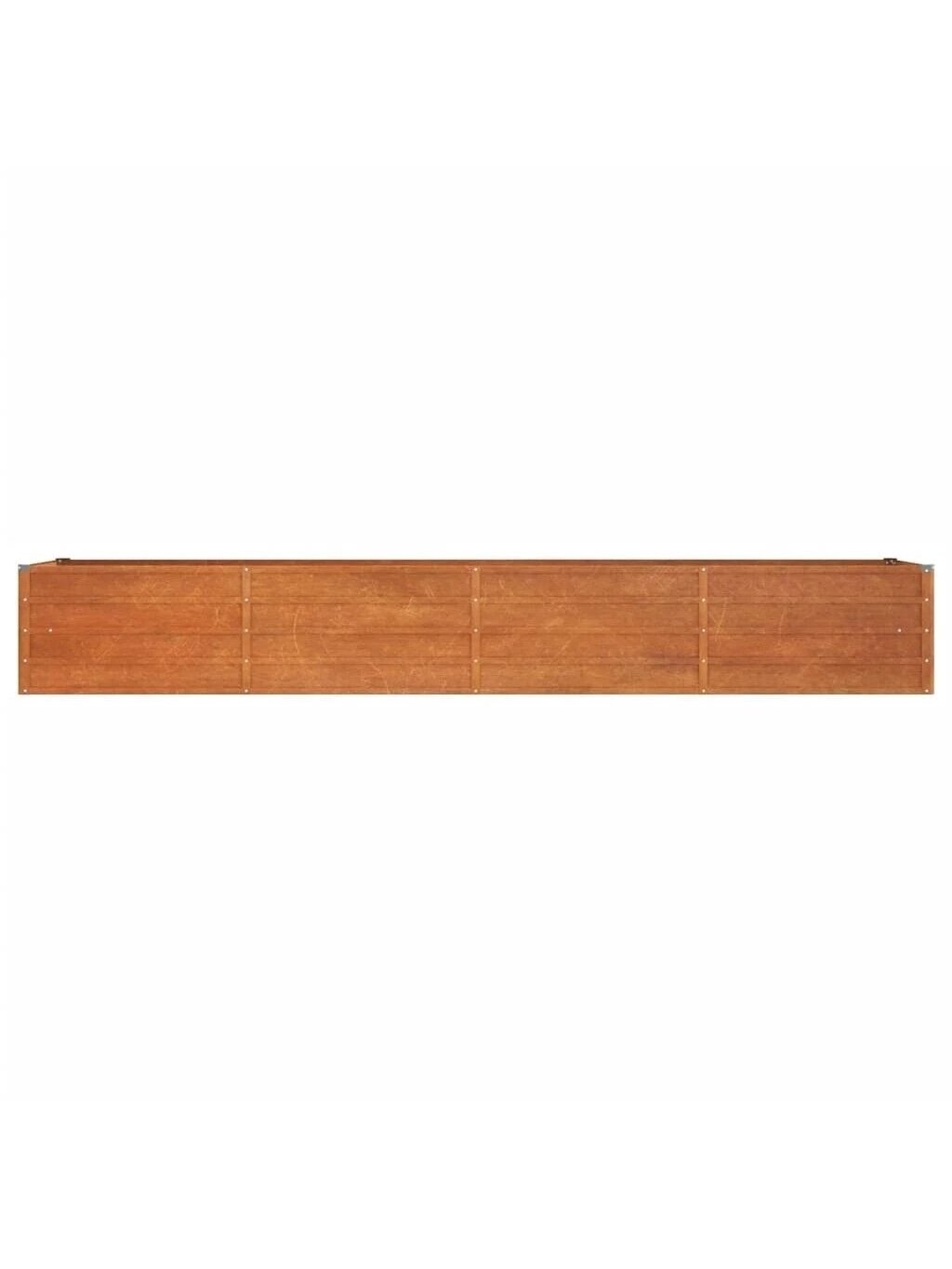 Augsta dārza dobe, rūsas krāsa, 320x80x45 cm, Corten tērauds 3