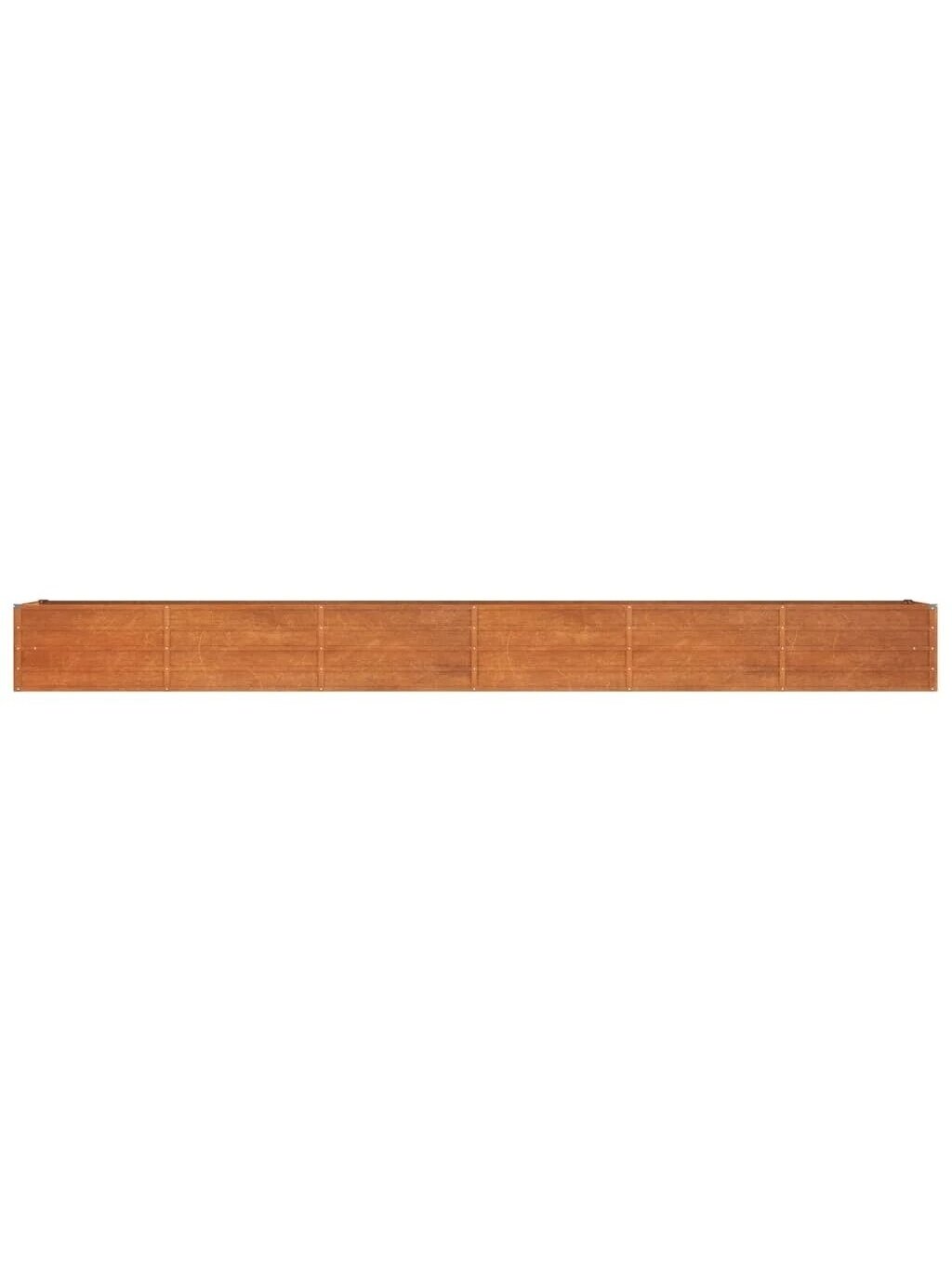 Wysoka grządka ogrodowa, kolor rdzy, 480x80x45 cm, stal Corten 4