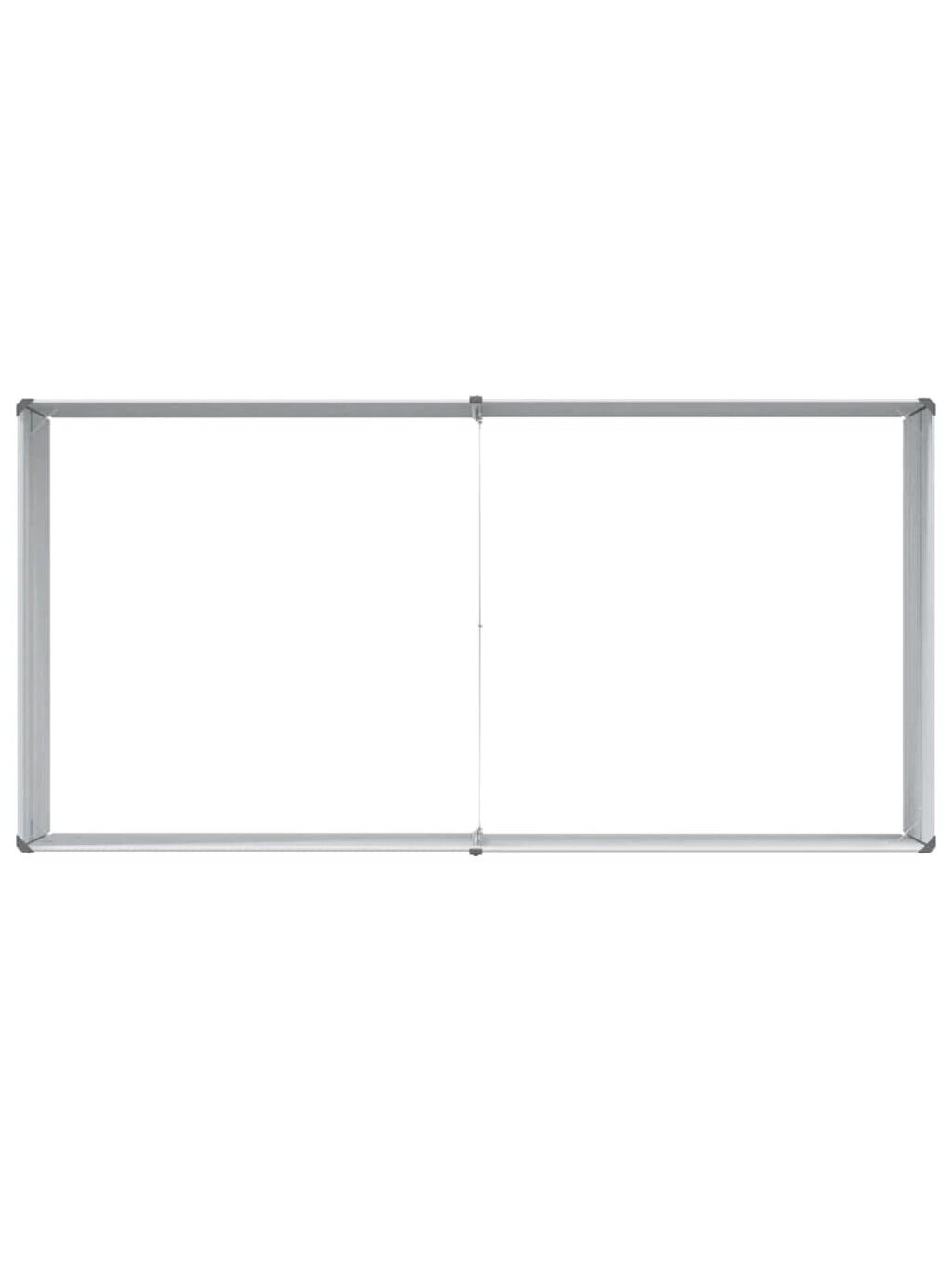 Augsts dārza dobis, sudraba, 160 × 80 × 77 cm, tērauds 8