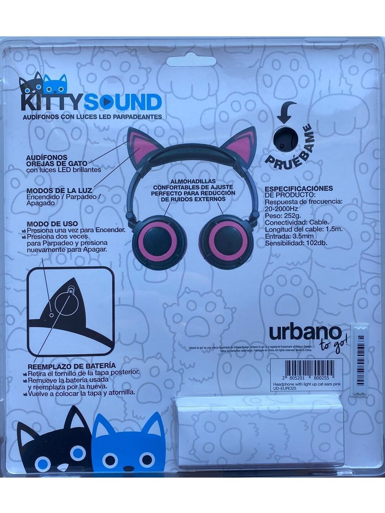 Ausinės "Urbano" KITTY SOUND 1