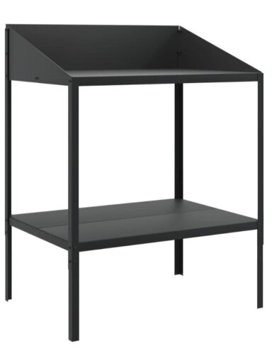 Plant stand, anthracite, 75.5 × 54.5 × 100 cm, steel