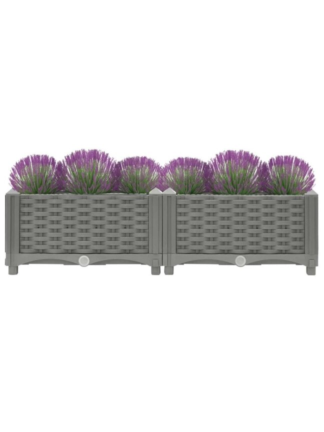 High planter box, 80 × 40 × 23 cm, polypropylene 1