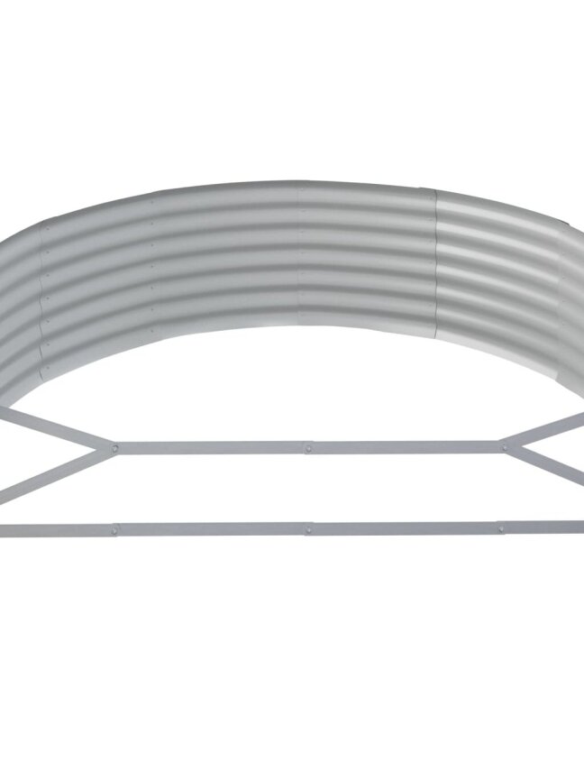 Wysoka grządka ogrodowa, kolor antracytowy, 214x140x36 cm, stal 4